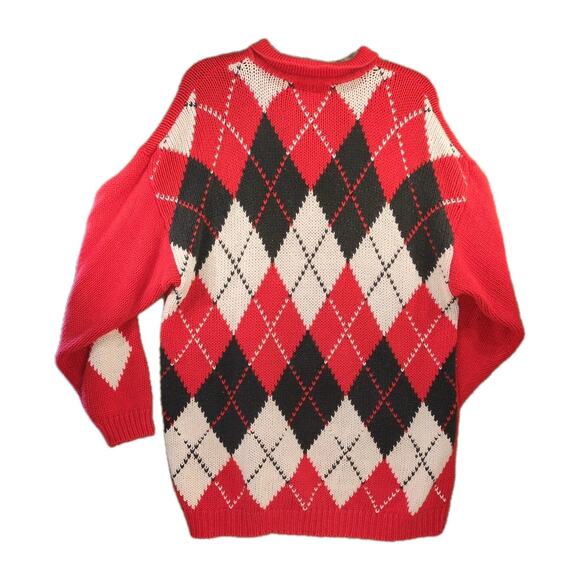 Vintage KLOKO Scotty Dog Sweater Red Ramie Polo Men’s M Hong Kong 80s 90s Rare - Picture 2 of 8